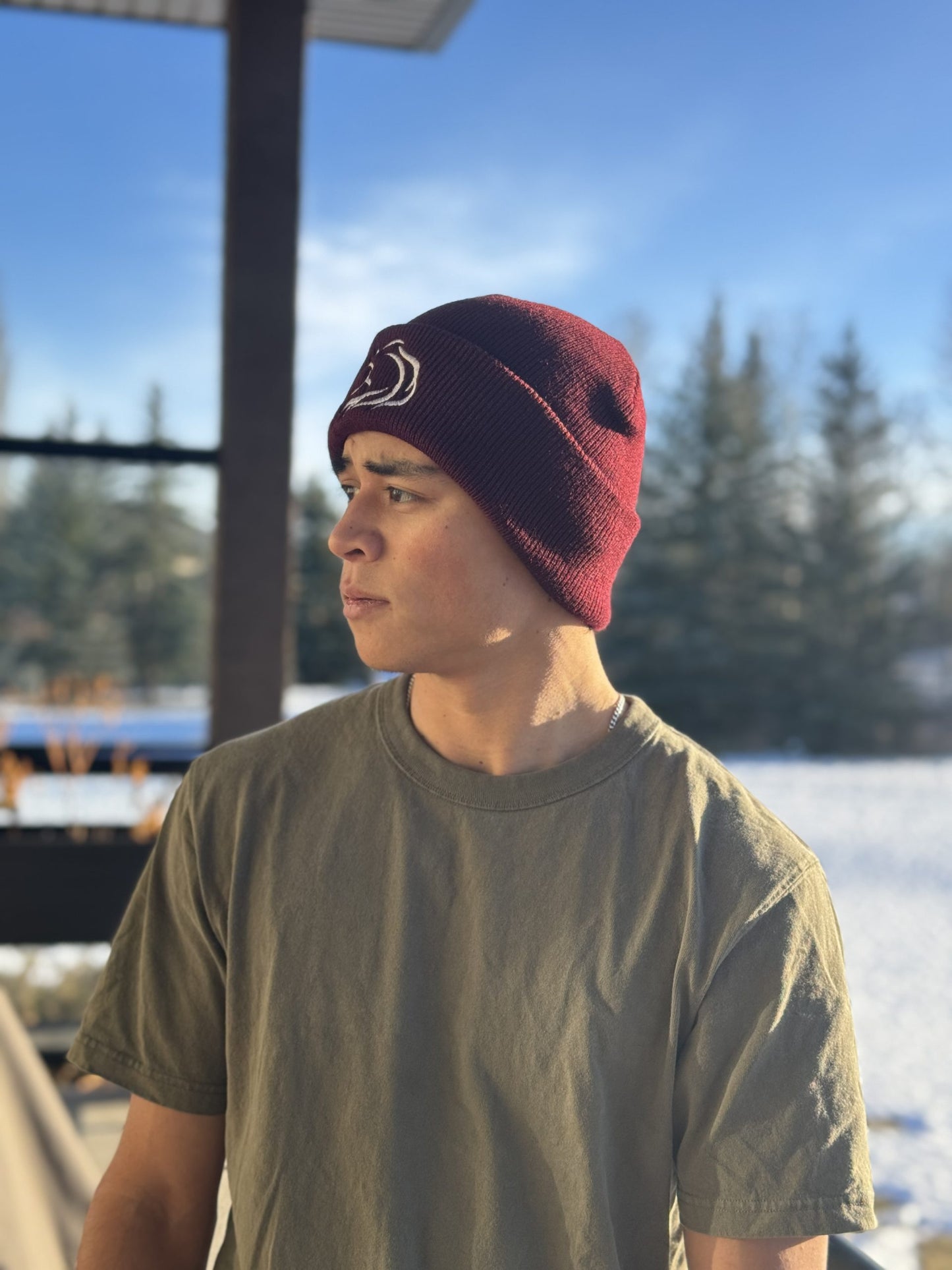 Unisex beanie from Unbridled Collection with warm wool design for barn visits by PK Equine
