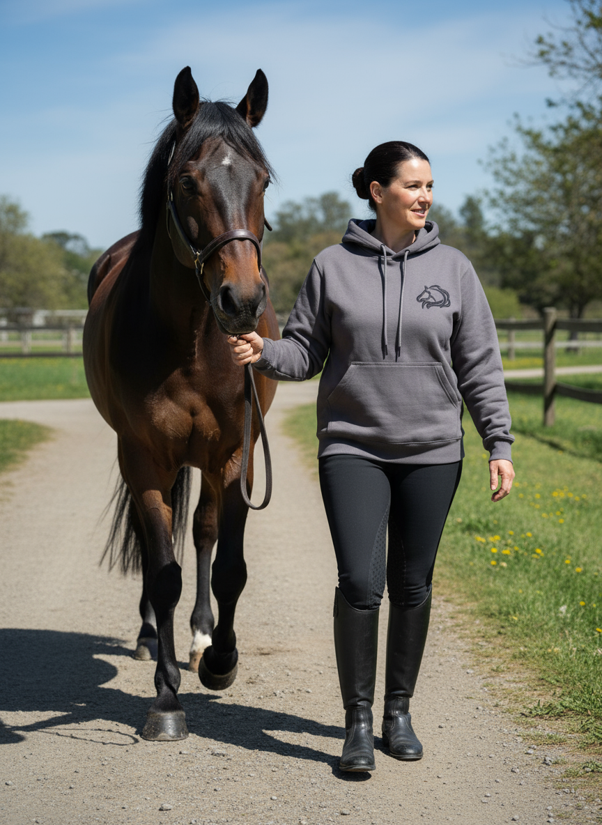 Unbridled Fleece Hoodie, Warm & Stylish - Unbridled Collection - PK Equine