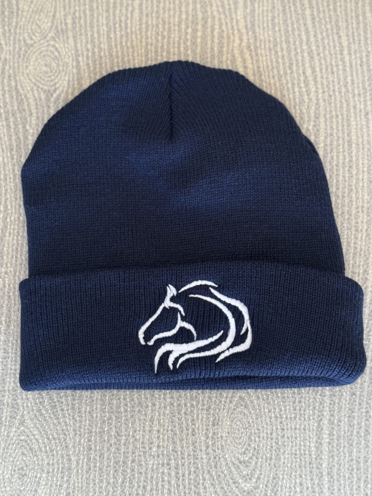 Unisex beanie from Unbridled Collection with warm wool design for barn visits by PK Equine