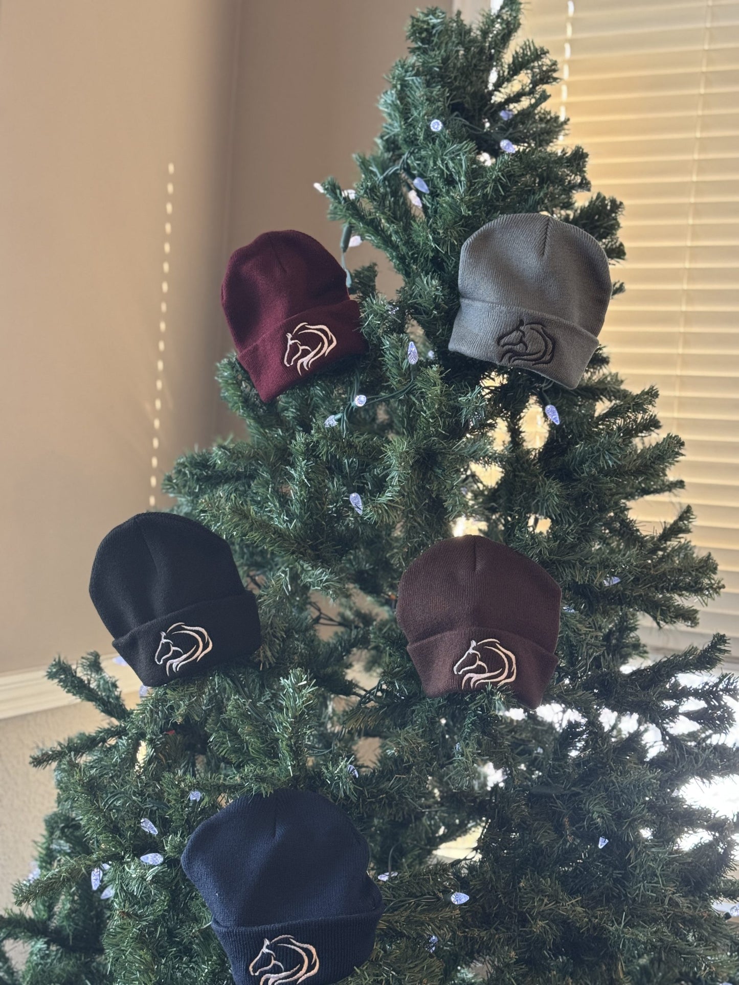 Unisex beanie from Unbridled Collection with warm wool design for barn visits by PK Equine