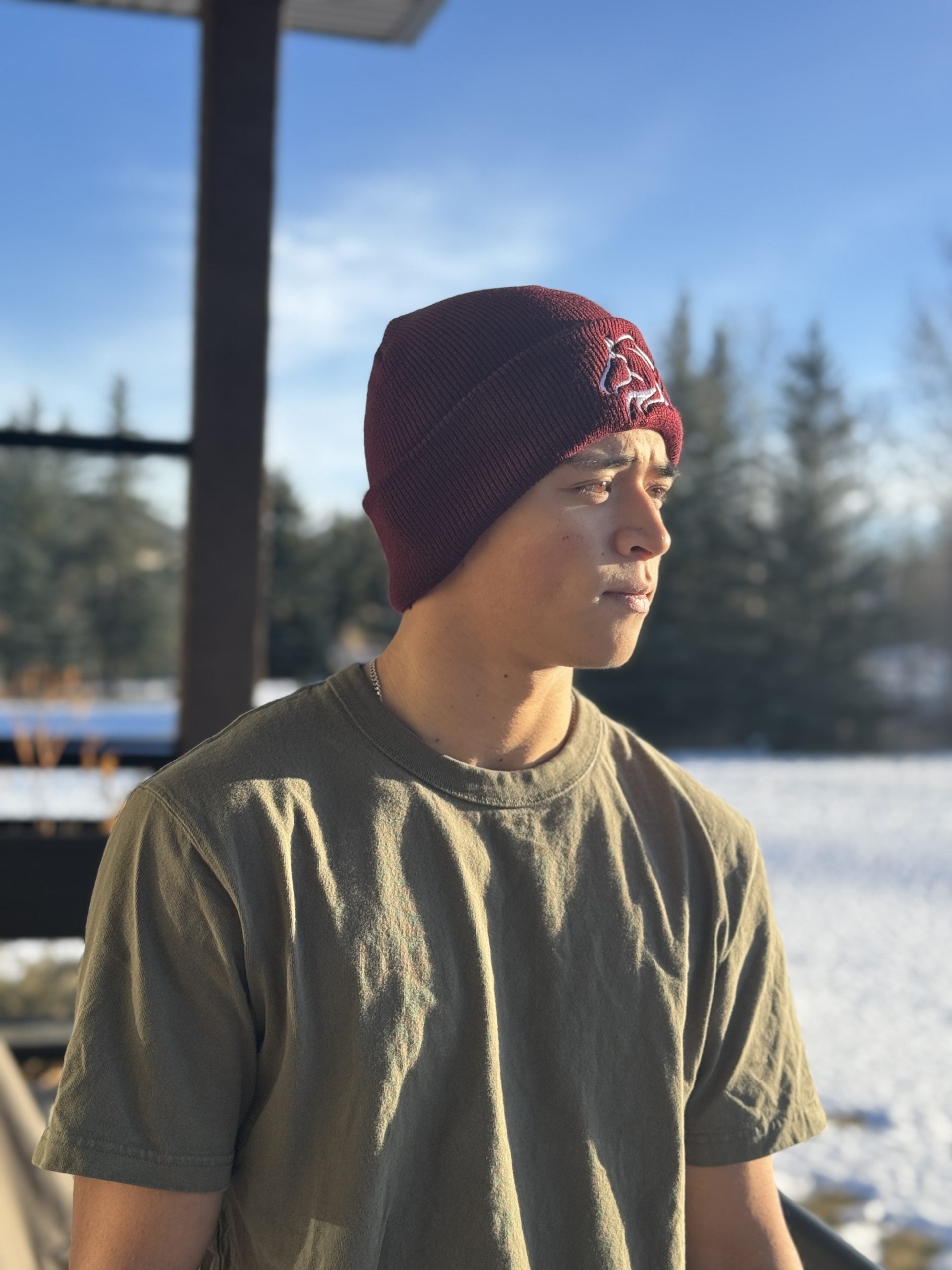 Unisex beanie from Unbridled Collection with warm wool design for barn visits by PK Equine