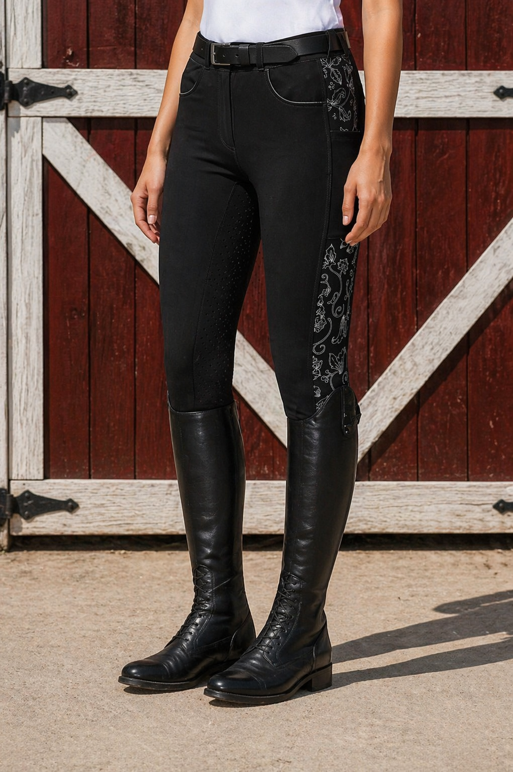 Bolt Blossom Rider Breeches, Unique and Elegant - Unbridled Collection - PK Equine