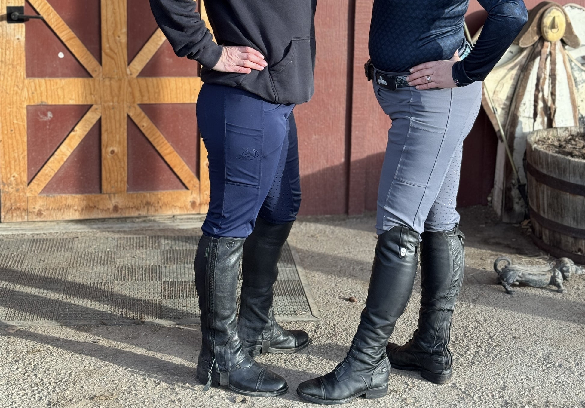 Breeze Rider breeches from Unbridled Collection with stretchy fabric and grip seat by PK Equine.