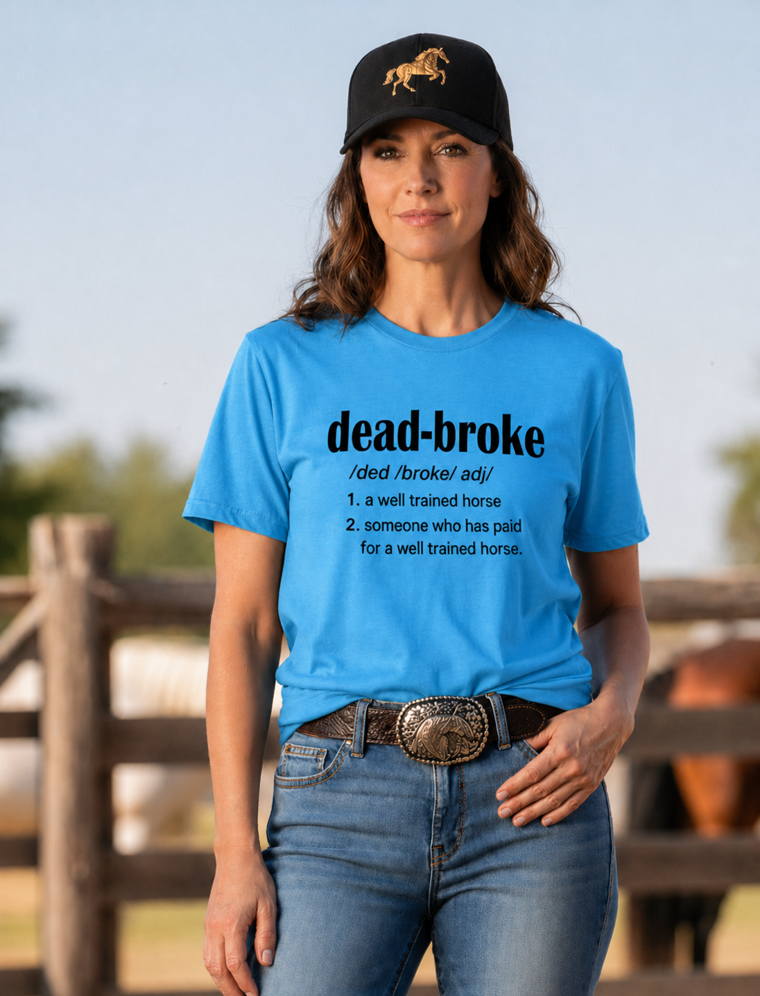 Fun T-Shirt - Dead - Broke - Unisex - PK Equine