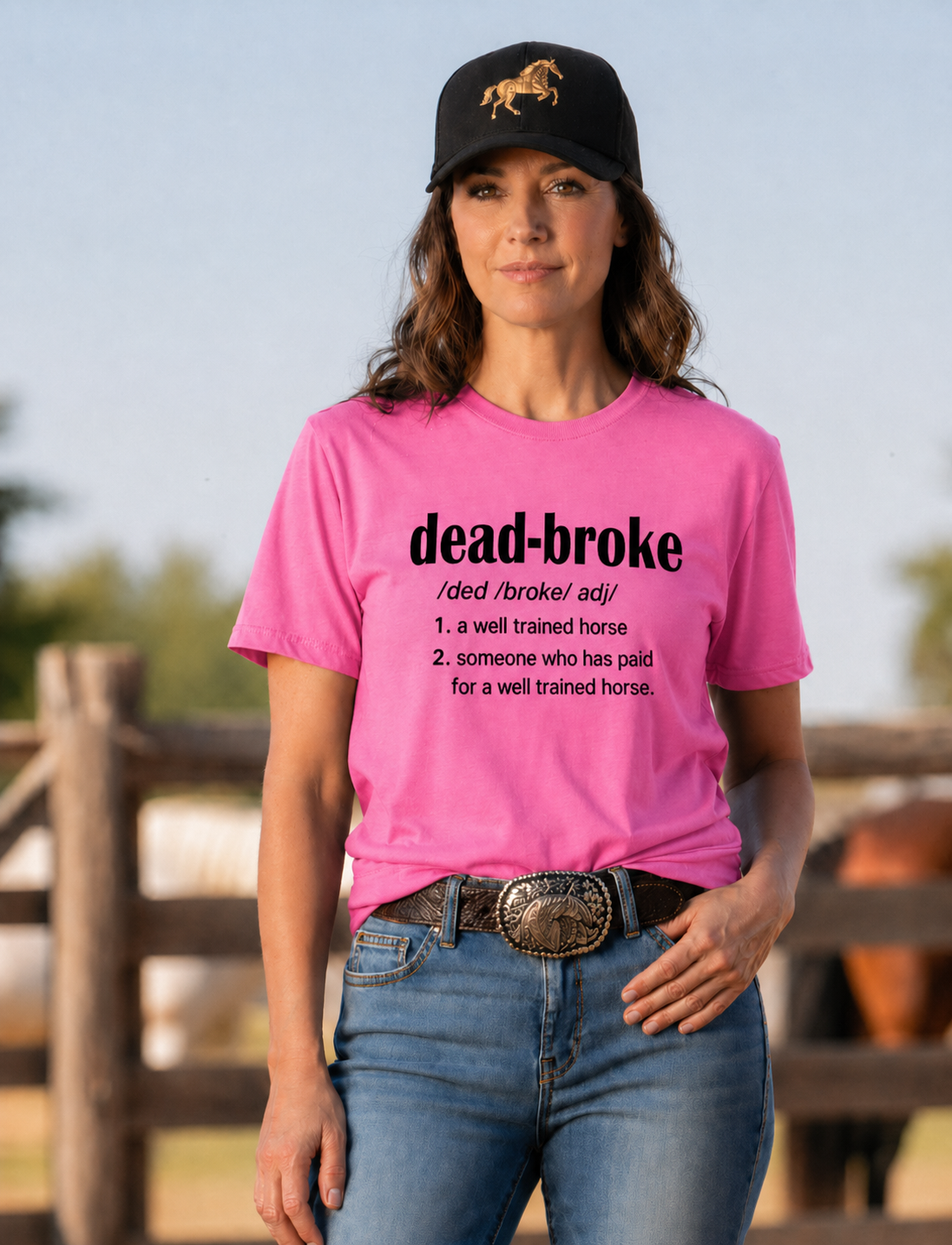 Fun T-Shirt - Dead - Broke - Unisex - PK Equine