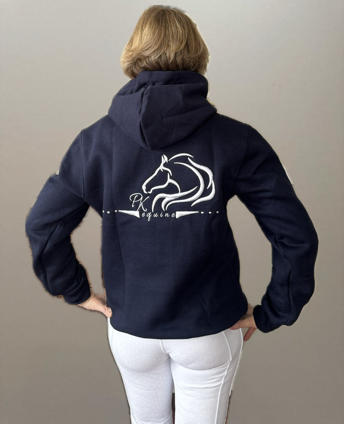 Unbridled fleece hoodie from Unbridled Collection with warm design by PK Equine.