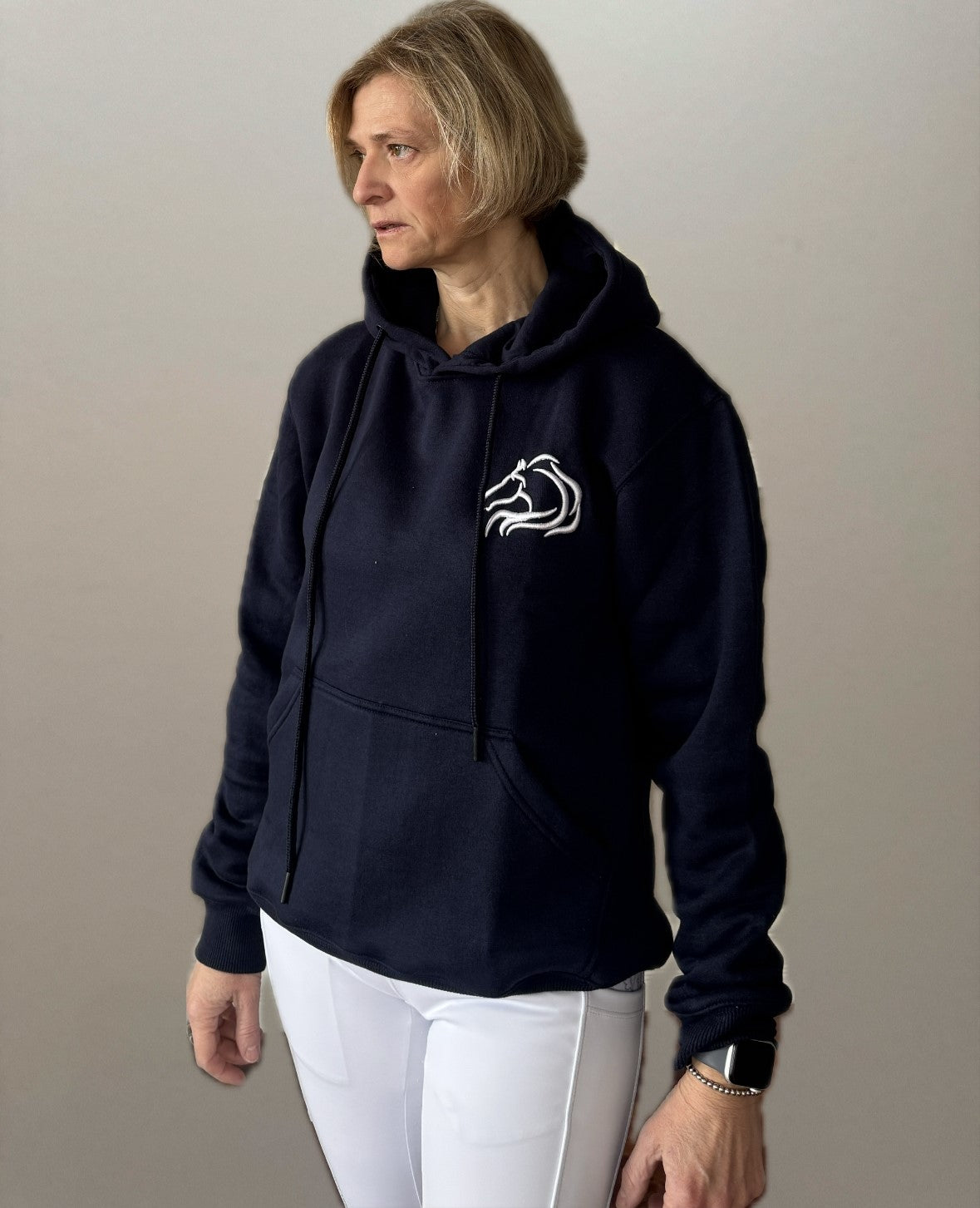 Unbridled fleece hoodie from Unbridled Collection with warm design by PK Equine.