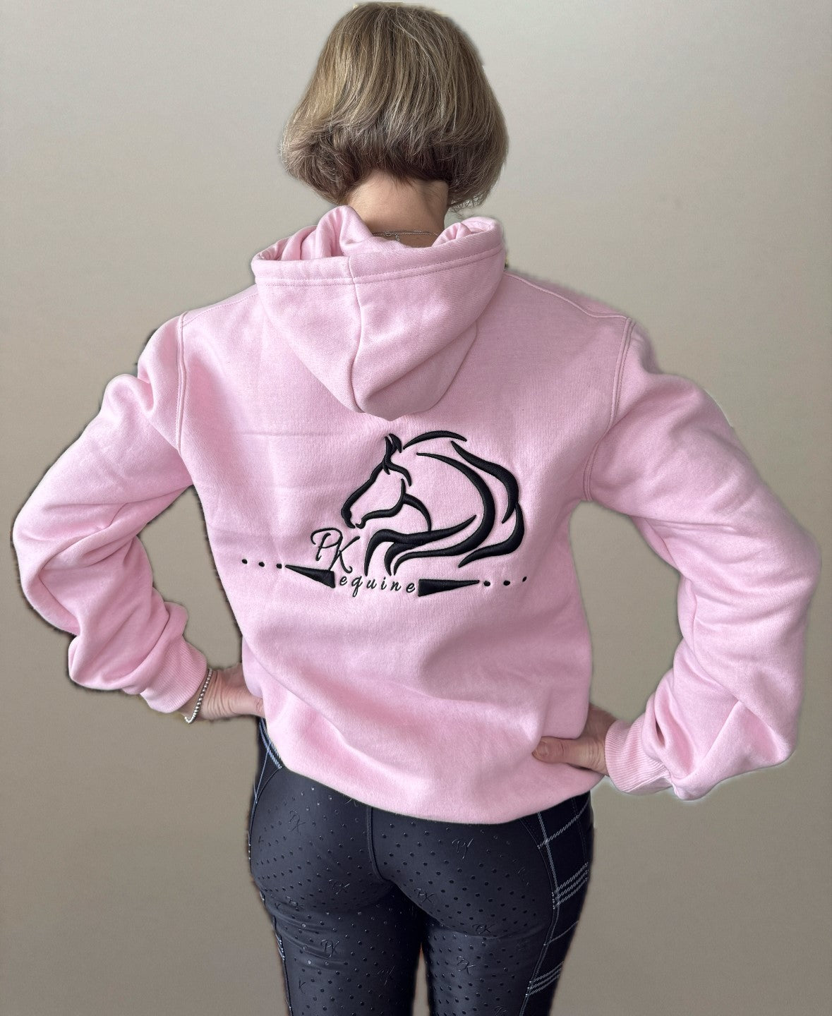 Unbridled fleece hoodie from Unbridled Collection with warm design by PK Equine.