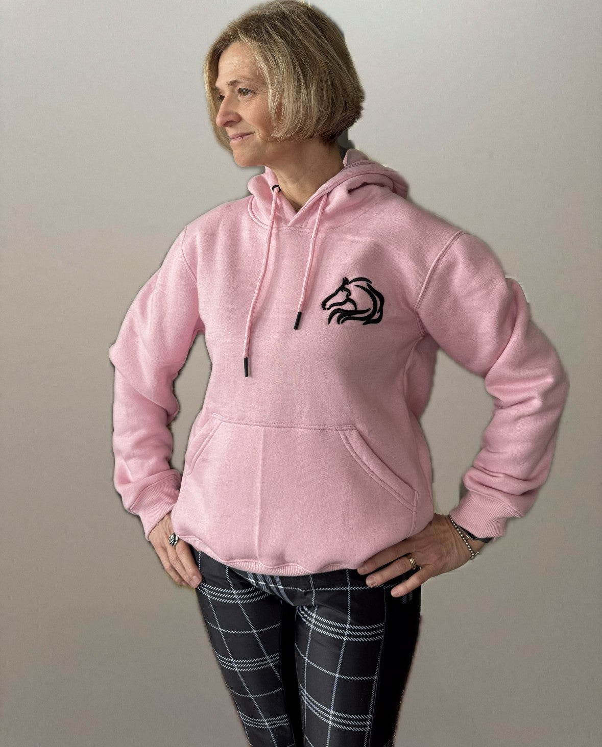 Unbridled fleece hoodie from Unbridled Collection with warm design by PK Equine.