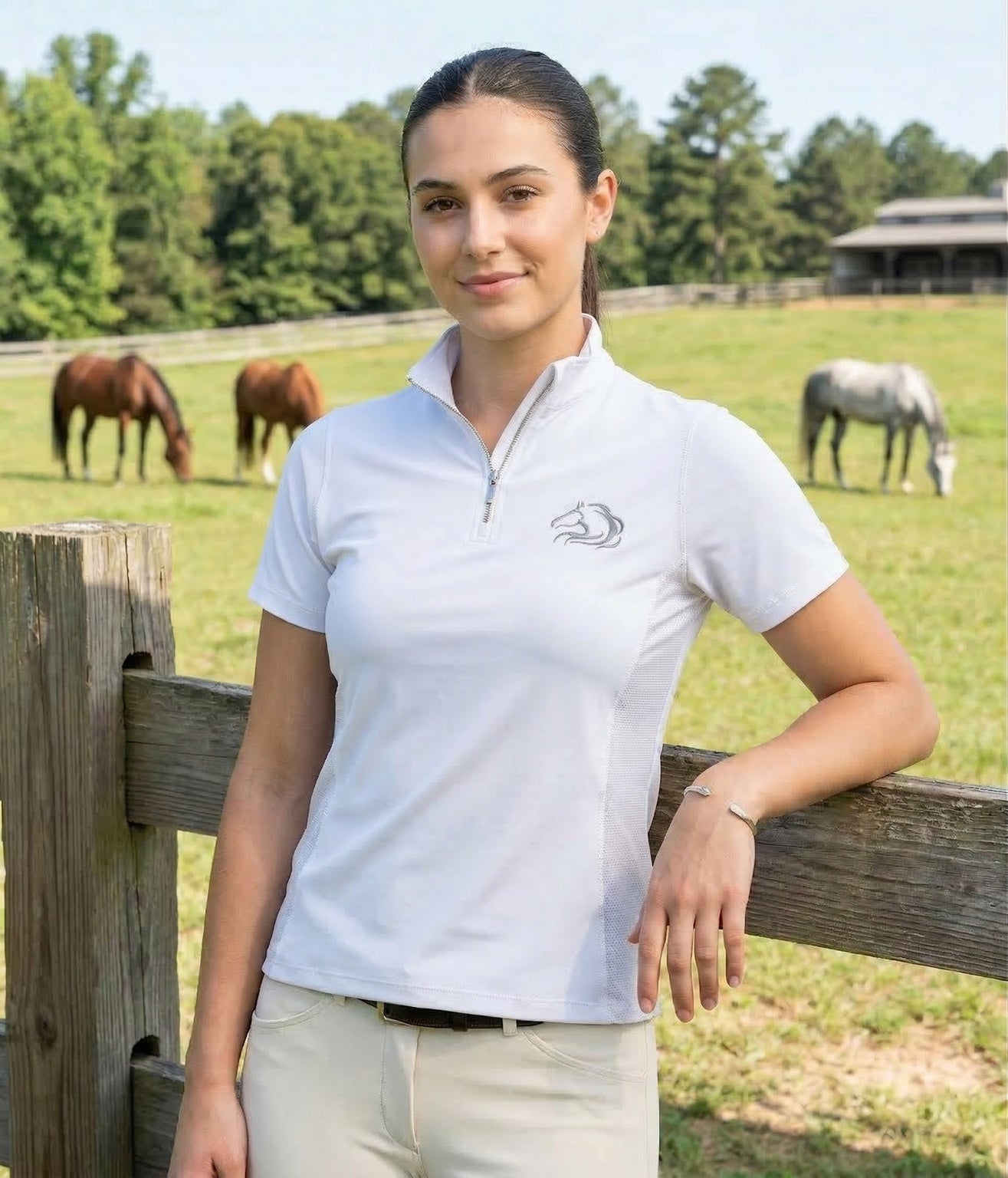 Women’s Classic Unbridled Short Sleeve Top - PK Equine
