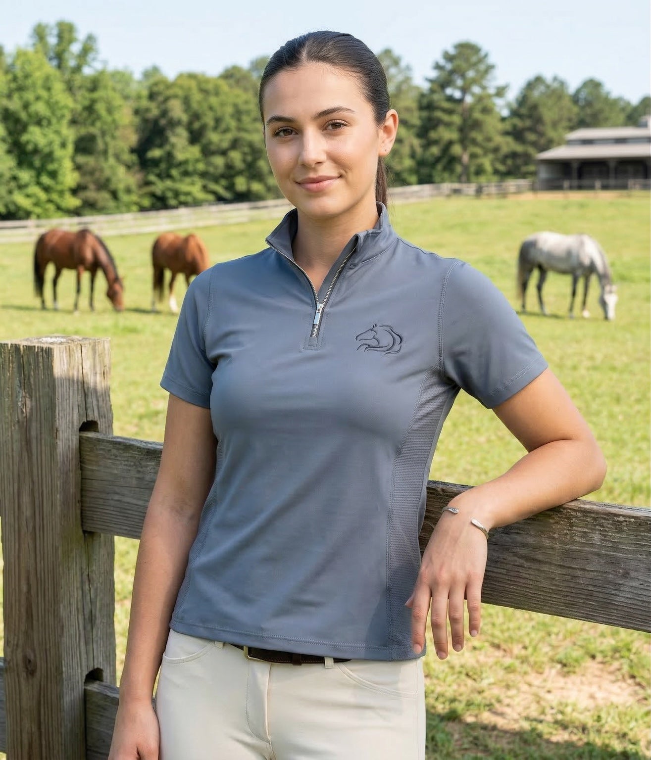Women’s Classic Unbridled Short Sleeve Top - PK Equine