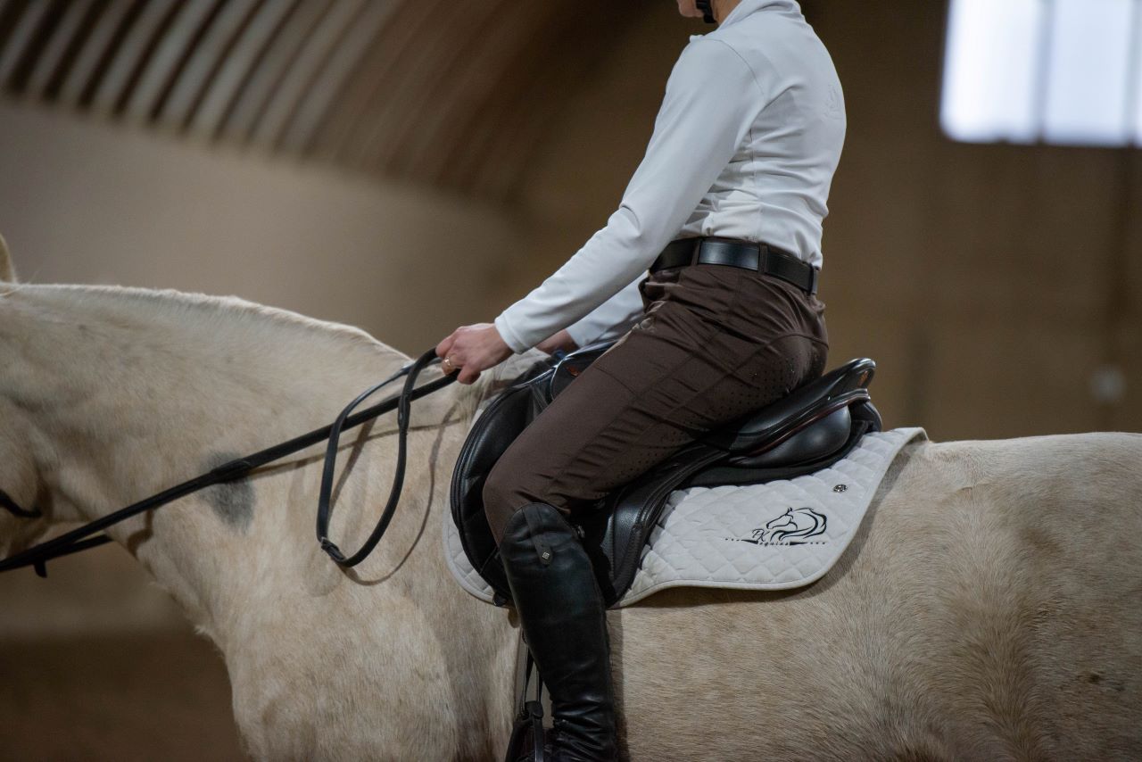 Breeze Rider breeches from Unbridled Collection with stretchy fabric and grip seat by PK Equine.